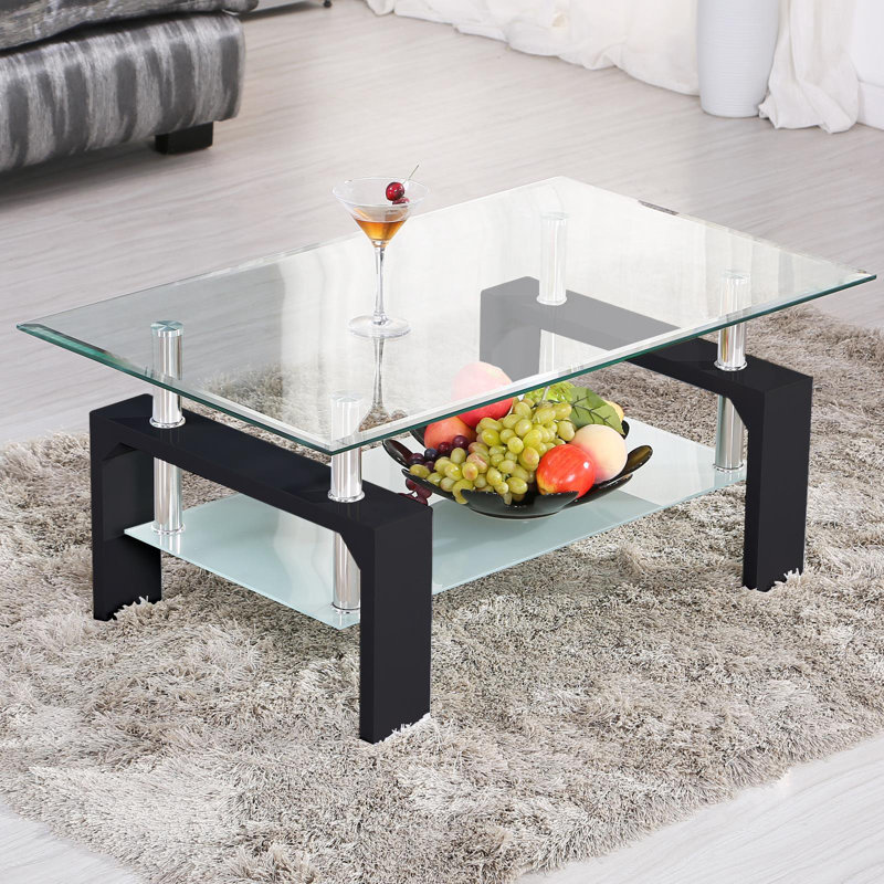 Orren Ellis Torr Glass Coffee Table & Reviews Wayfair